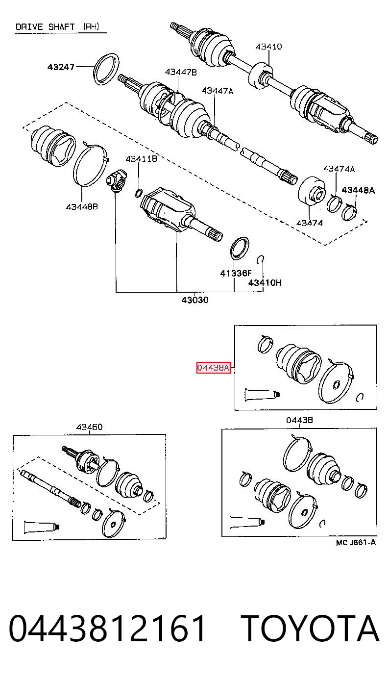 Comprar Fuelle de semieje delantero interior Toyota Corolla  E12