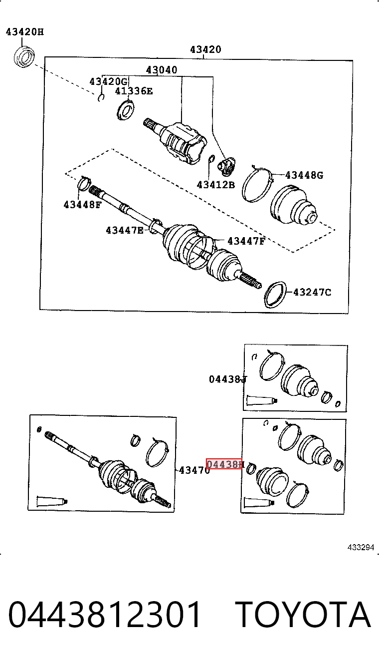 0443812301 Toyota
