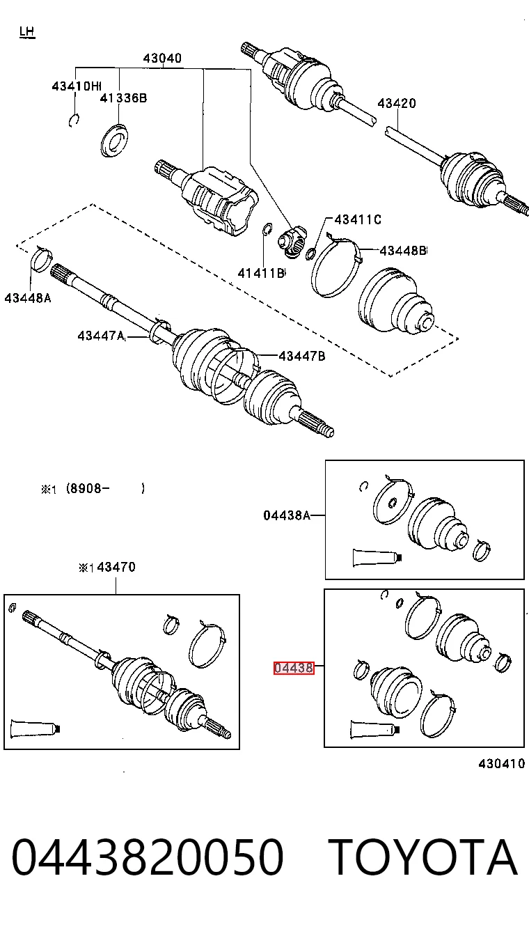  Fuelle de palier delantero exterior Toyota Camry 3