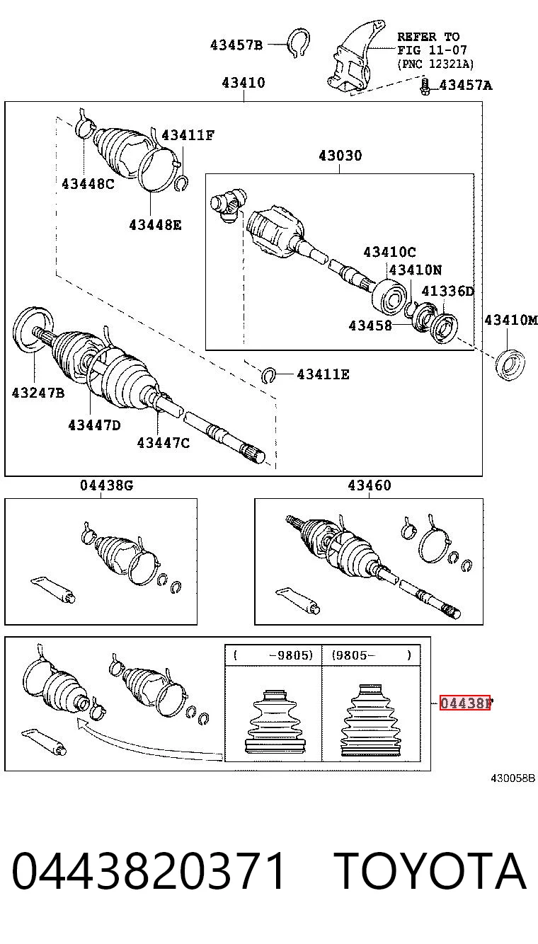 Fuelle transmisión delantero exterior Toyota Camry III sedán (V10) (1991 - 1996) precio, desde 12,27 EUR