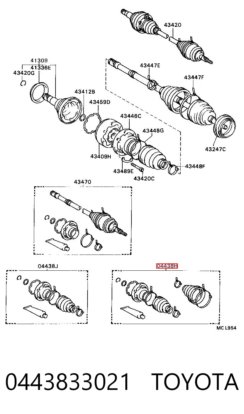 0443833021 Toyota