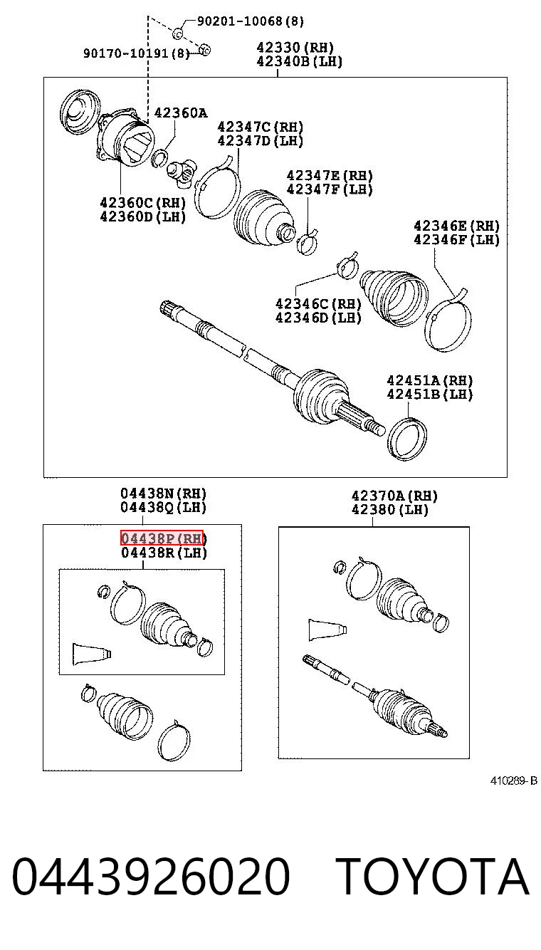 0443926020 Toyota