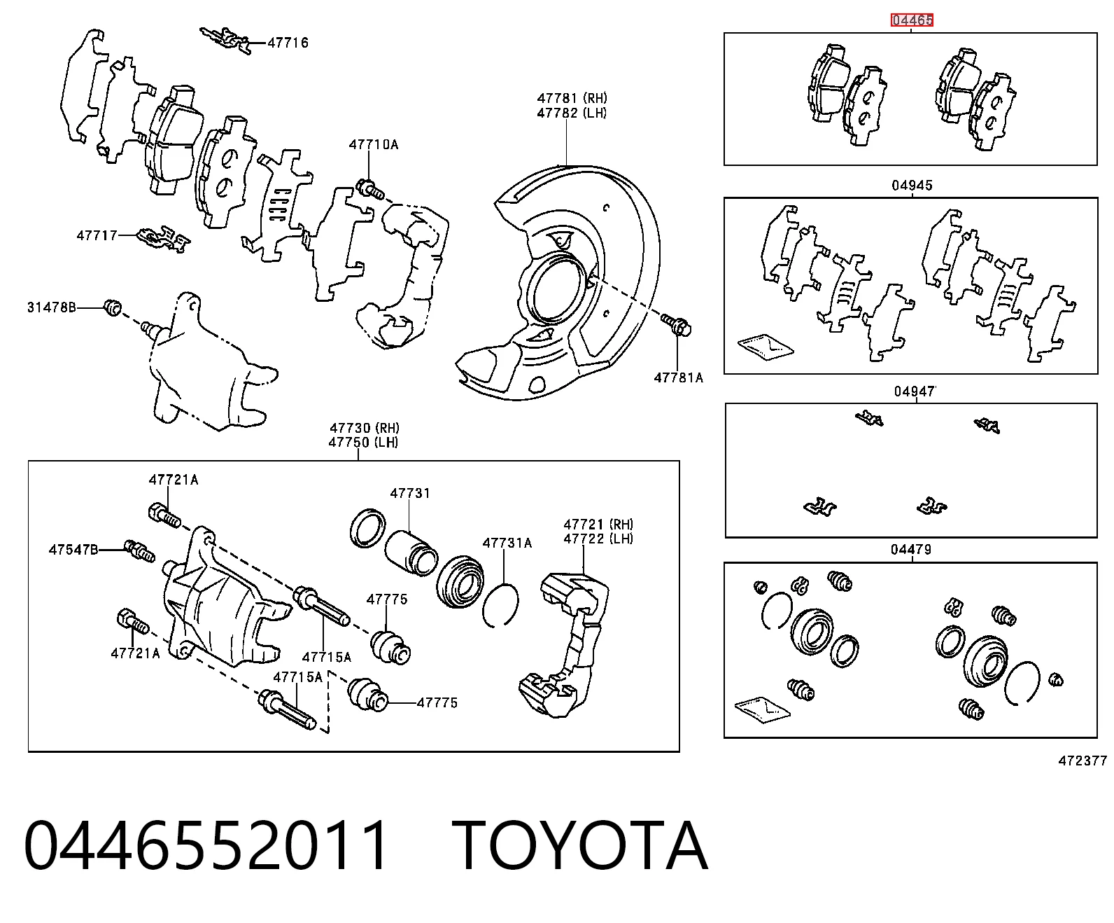 0446552011 Toyota