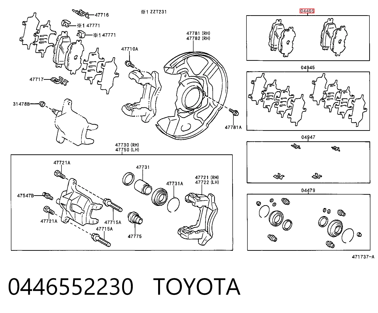 Pastillas de freno para Toyota Prius NHW20