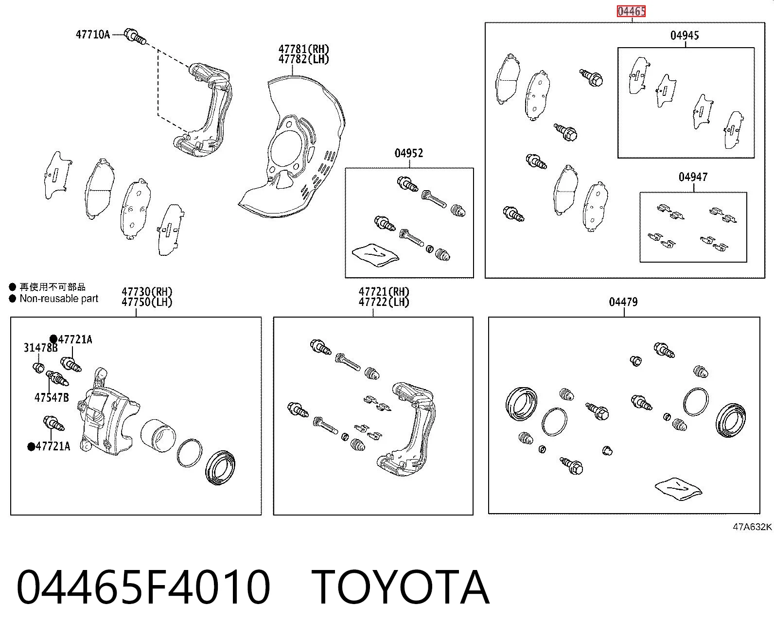 04465F4010 Toyota