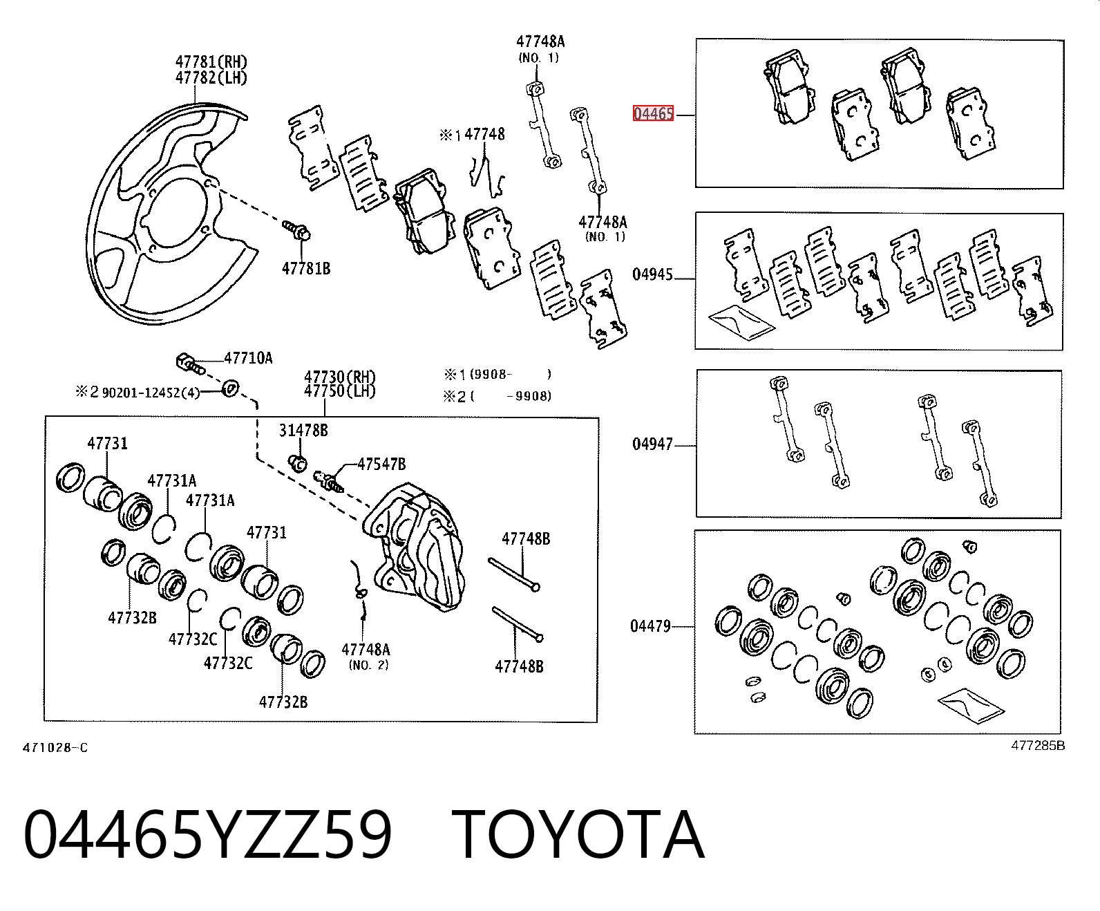 04465YZZ59 Toyota