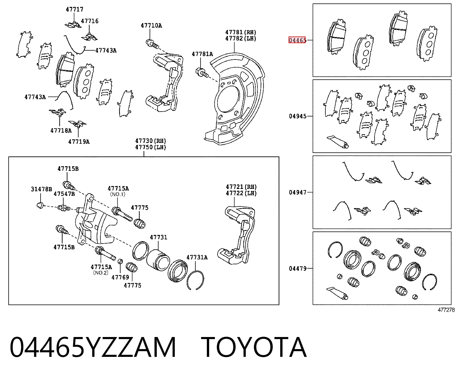 04465YZZAM Toyota