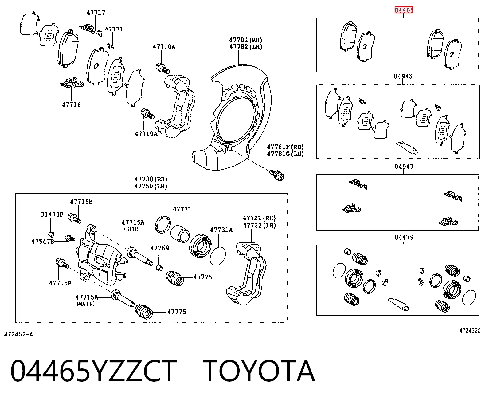 04465YZZCT Toyota