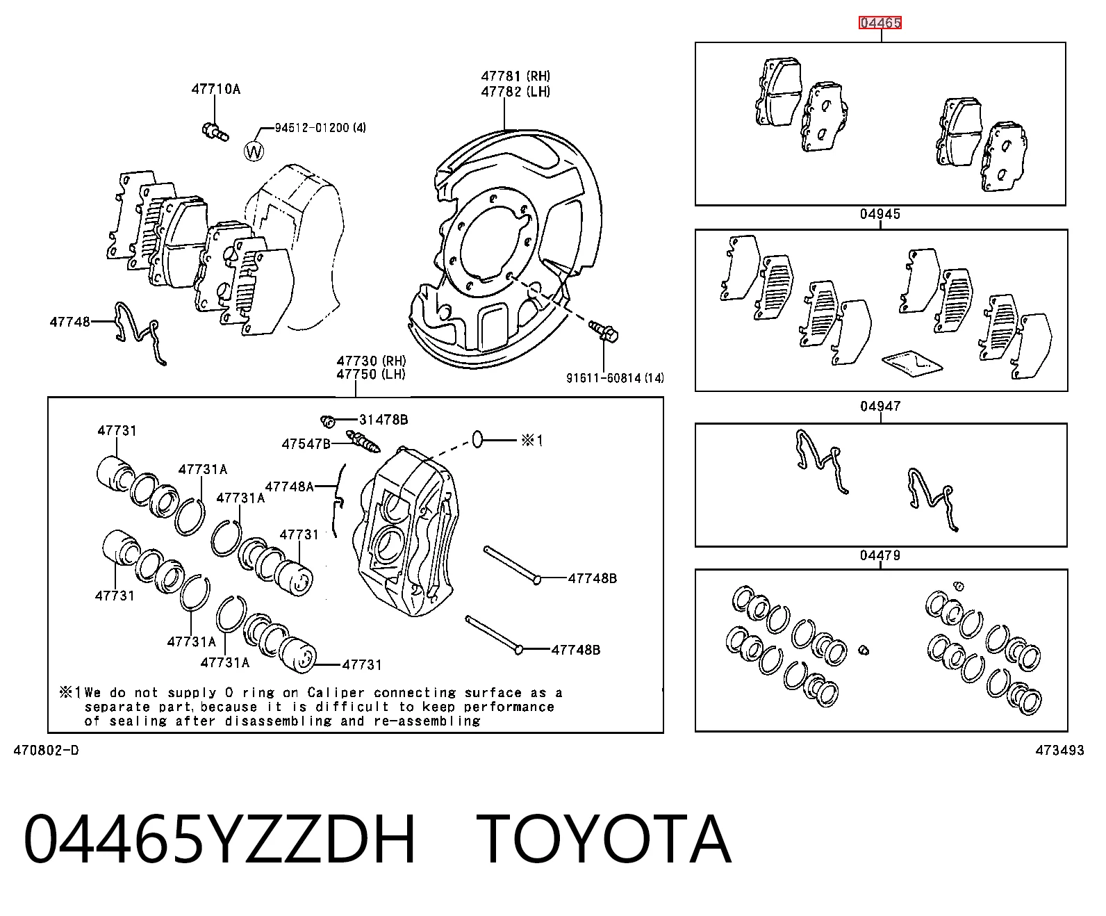 04465YZZDH Toyota