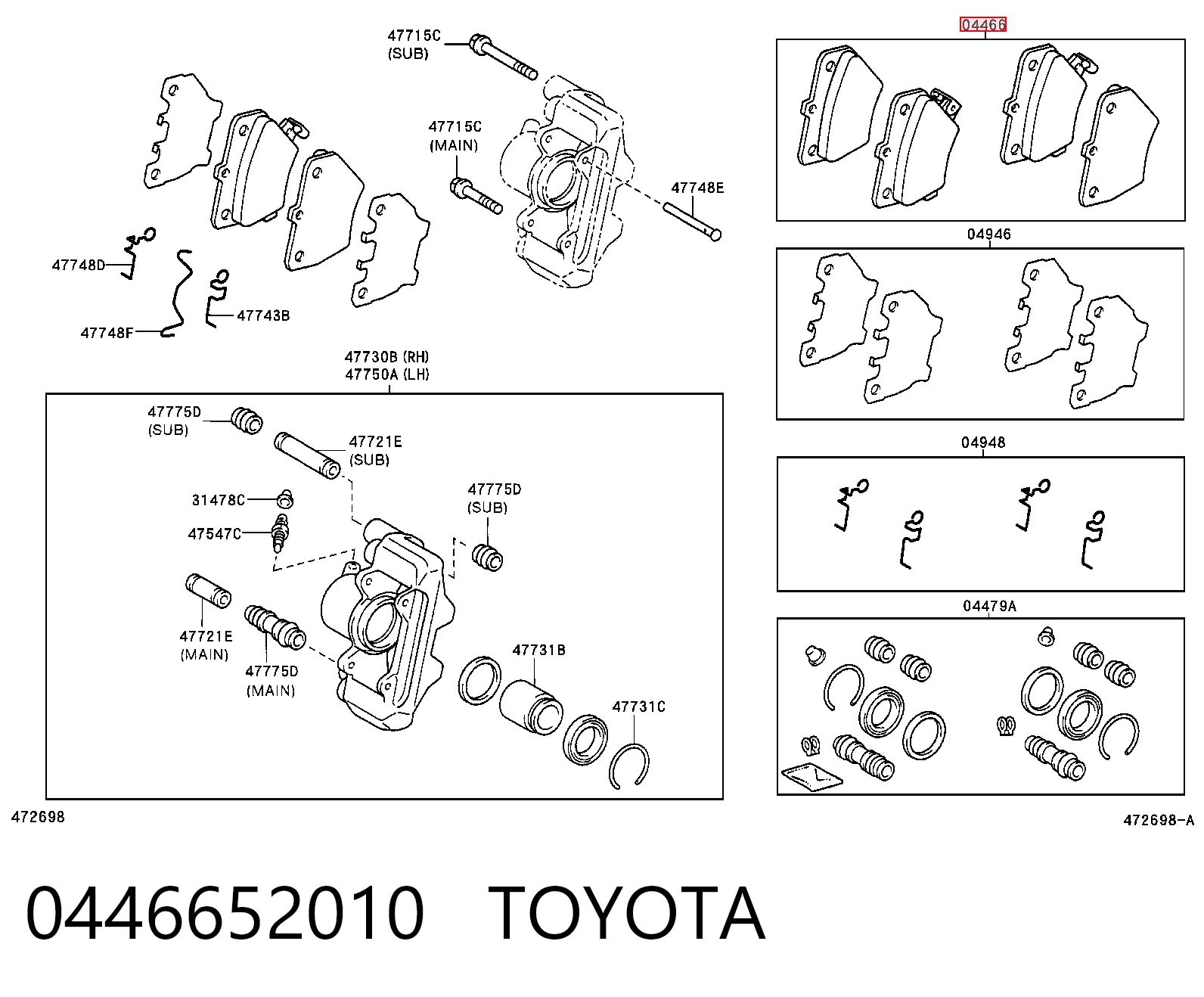 0446652010 Toyota