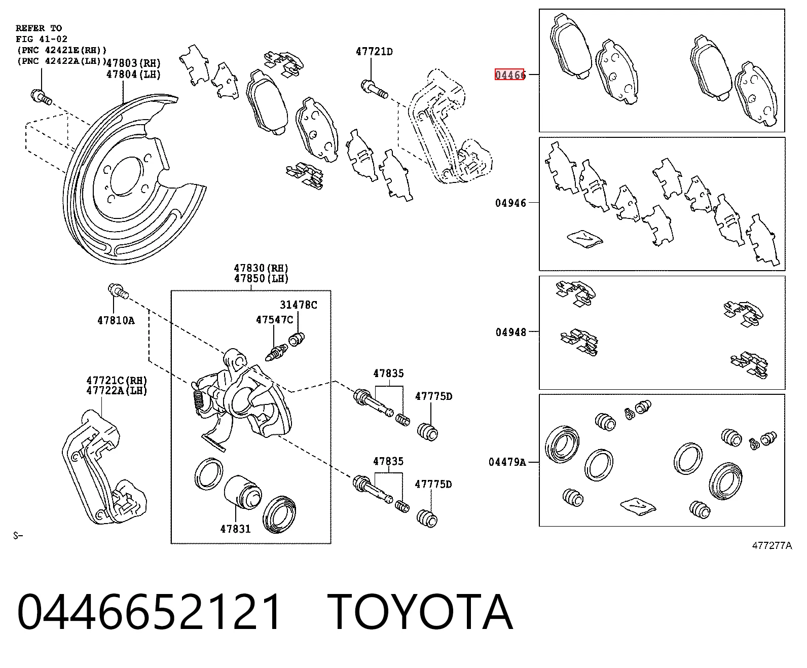 0446652121 Toyota