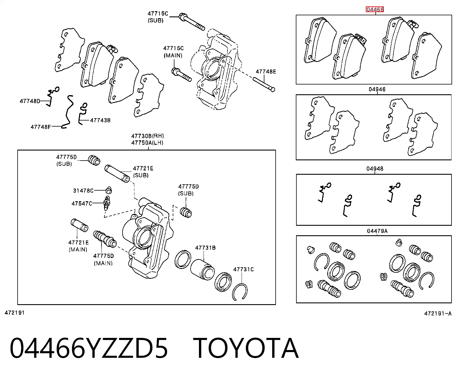 04466YZZD5 Toyota
