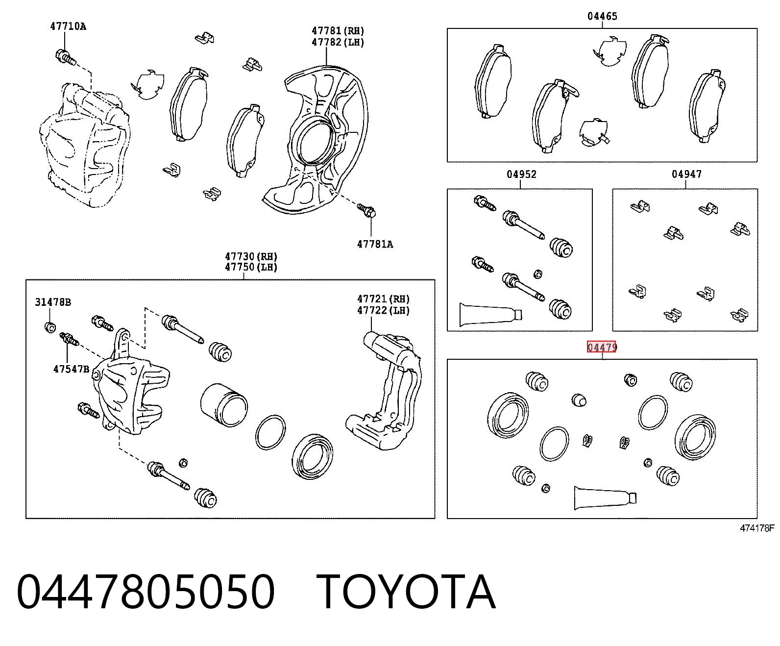 0447805050 Toyota