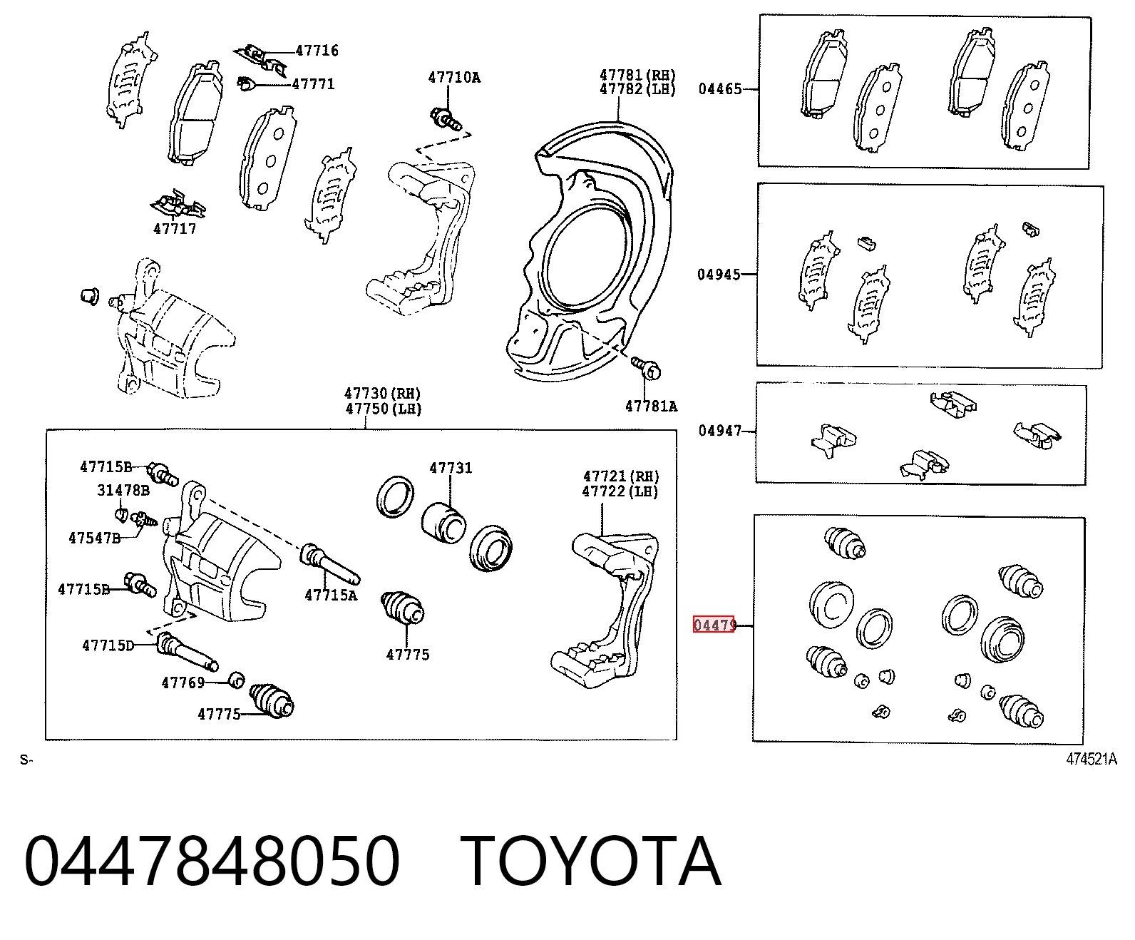 0447848050 Toyota