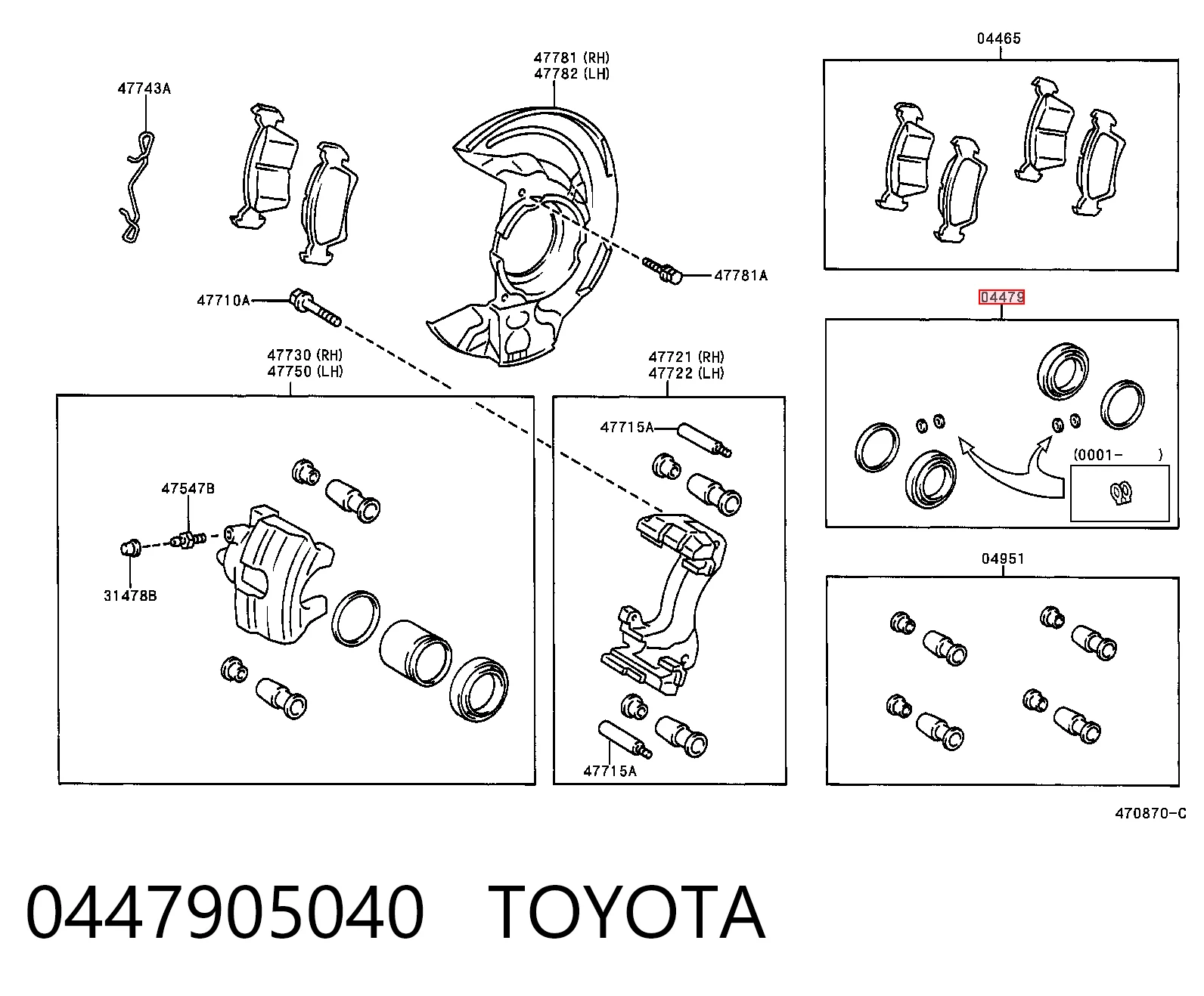 Comprar Kit de reparación de pinzas de freno Citroen C4 I 