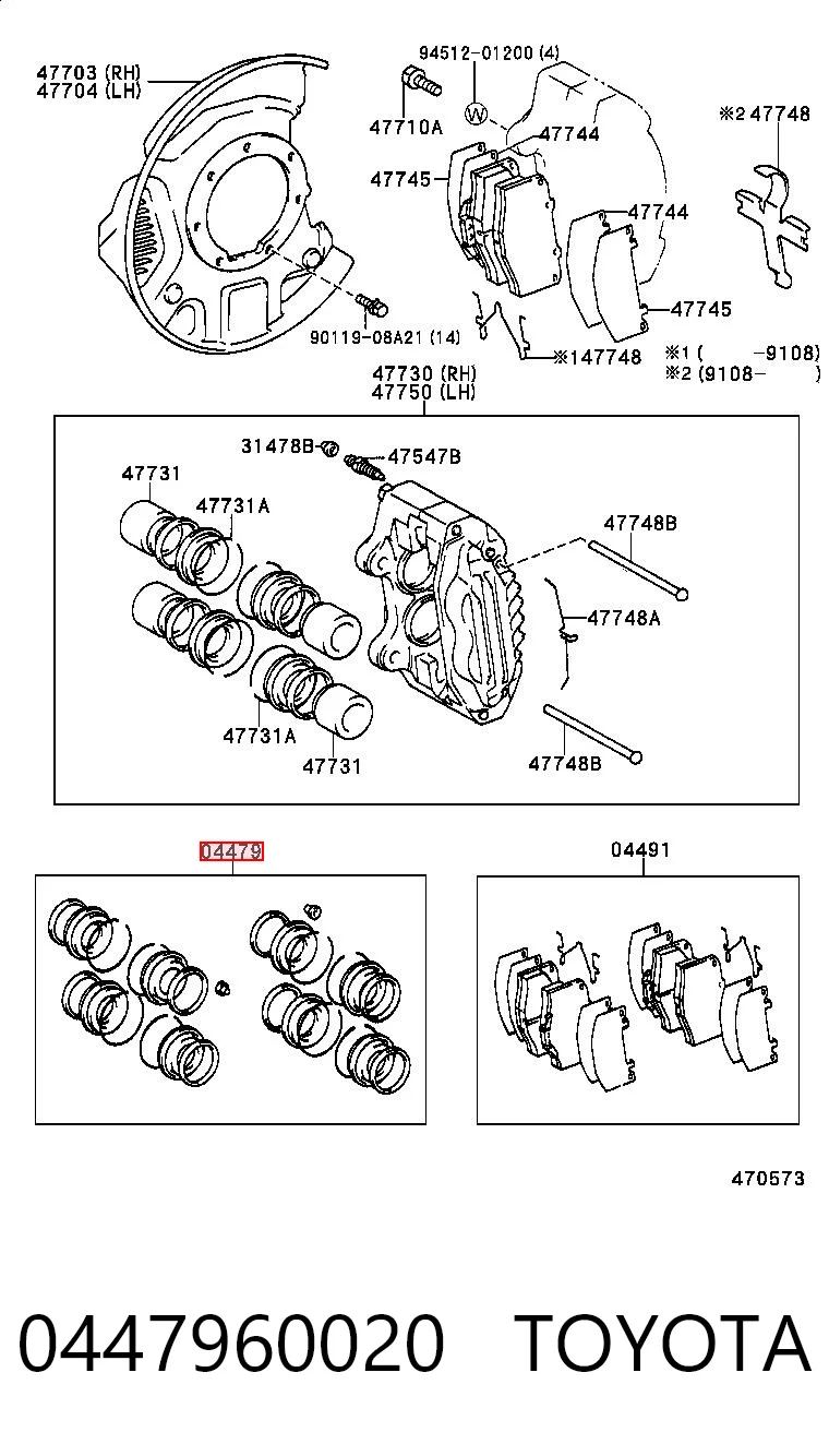 0447960020 Toyota