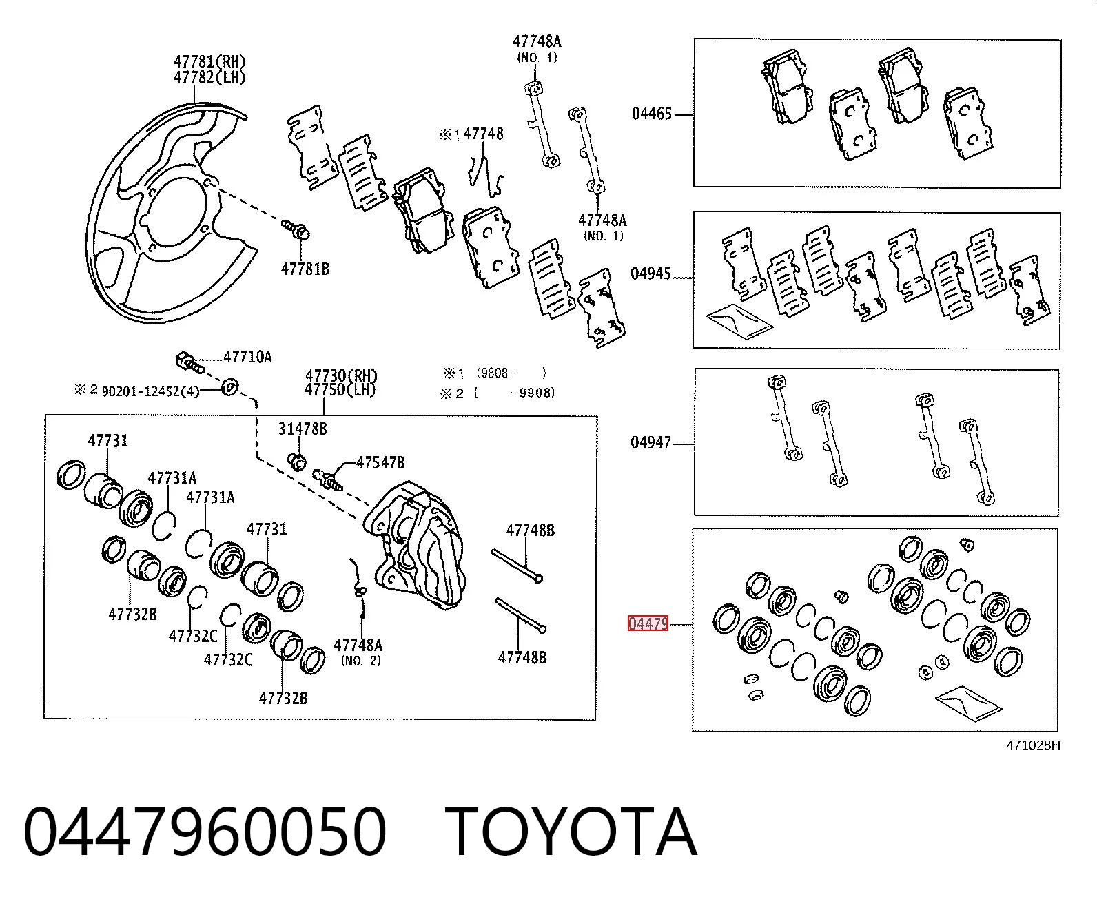 0447960050 Toyota