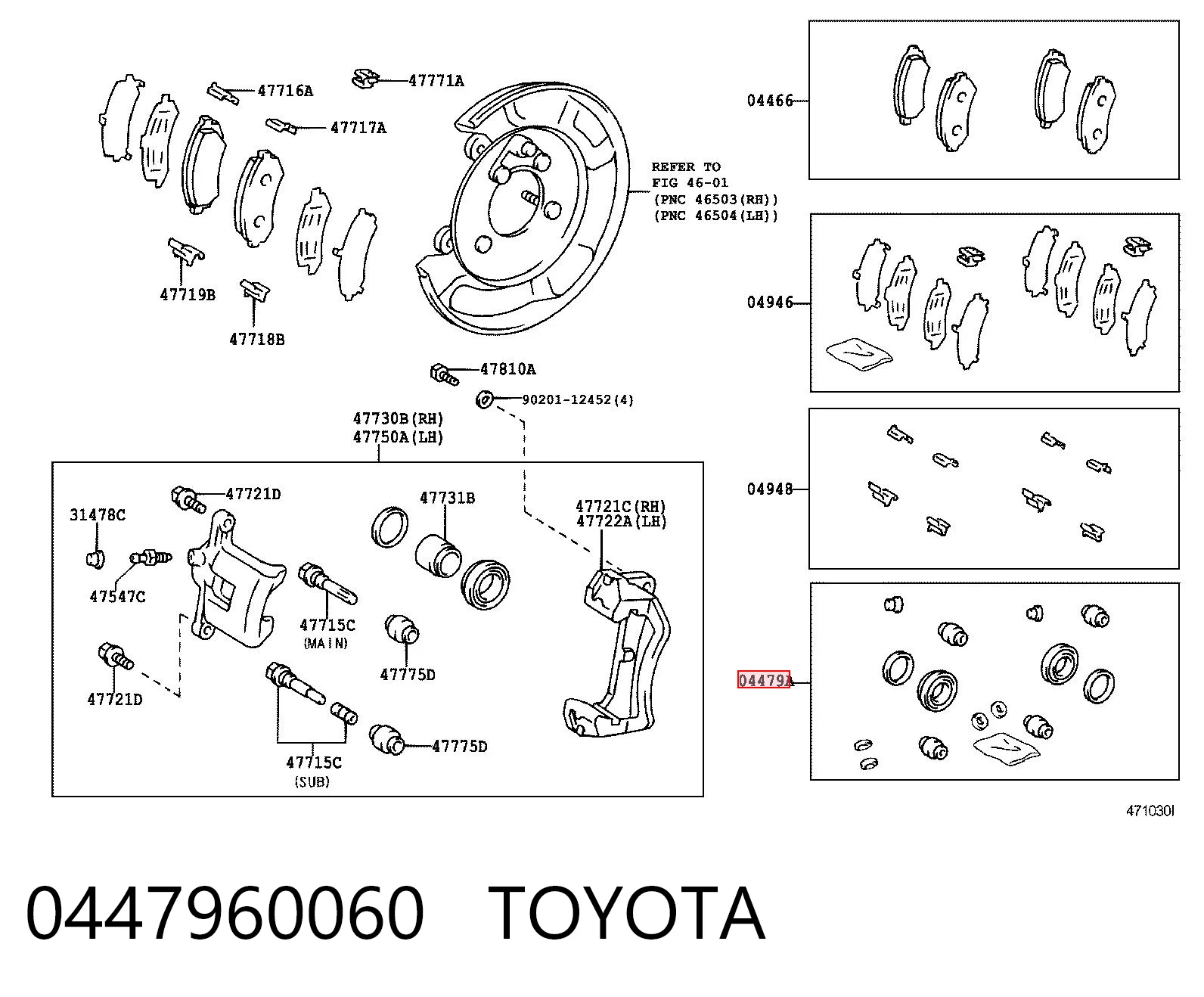 Kit de reparación de frenos trasero para Toyota Land Cruiser 100 J10