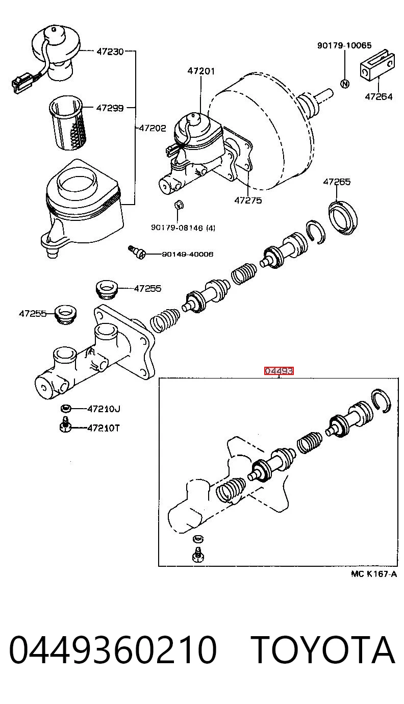 Precio del repuesto Kit de reparación de la cilindro de freno Land Cruiser  SUV
