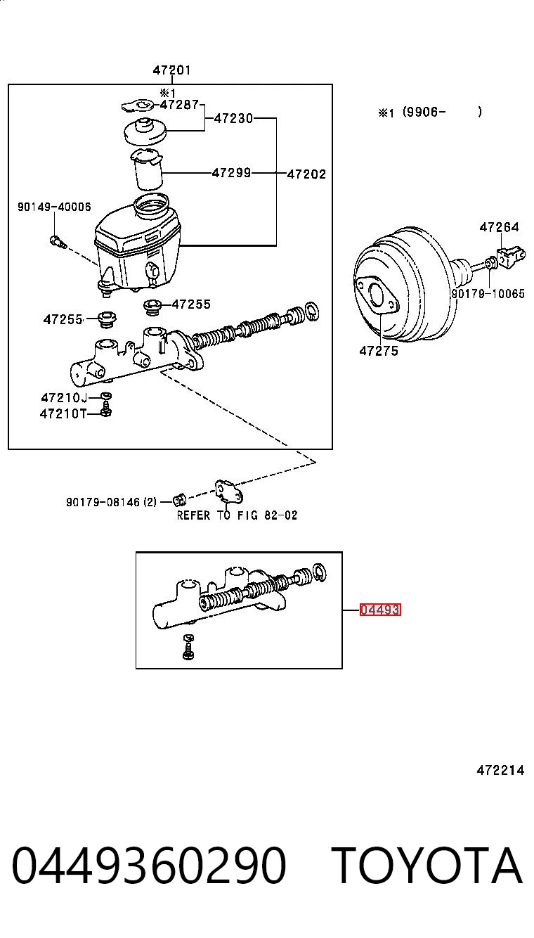 Comprar Kit de reparación cilindro de freno principal Toyota Land Cruiser 90 J9