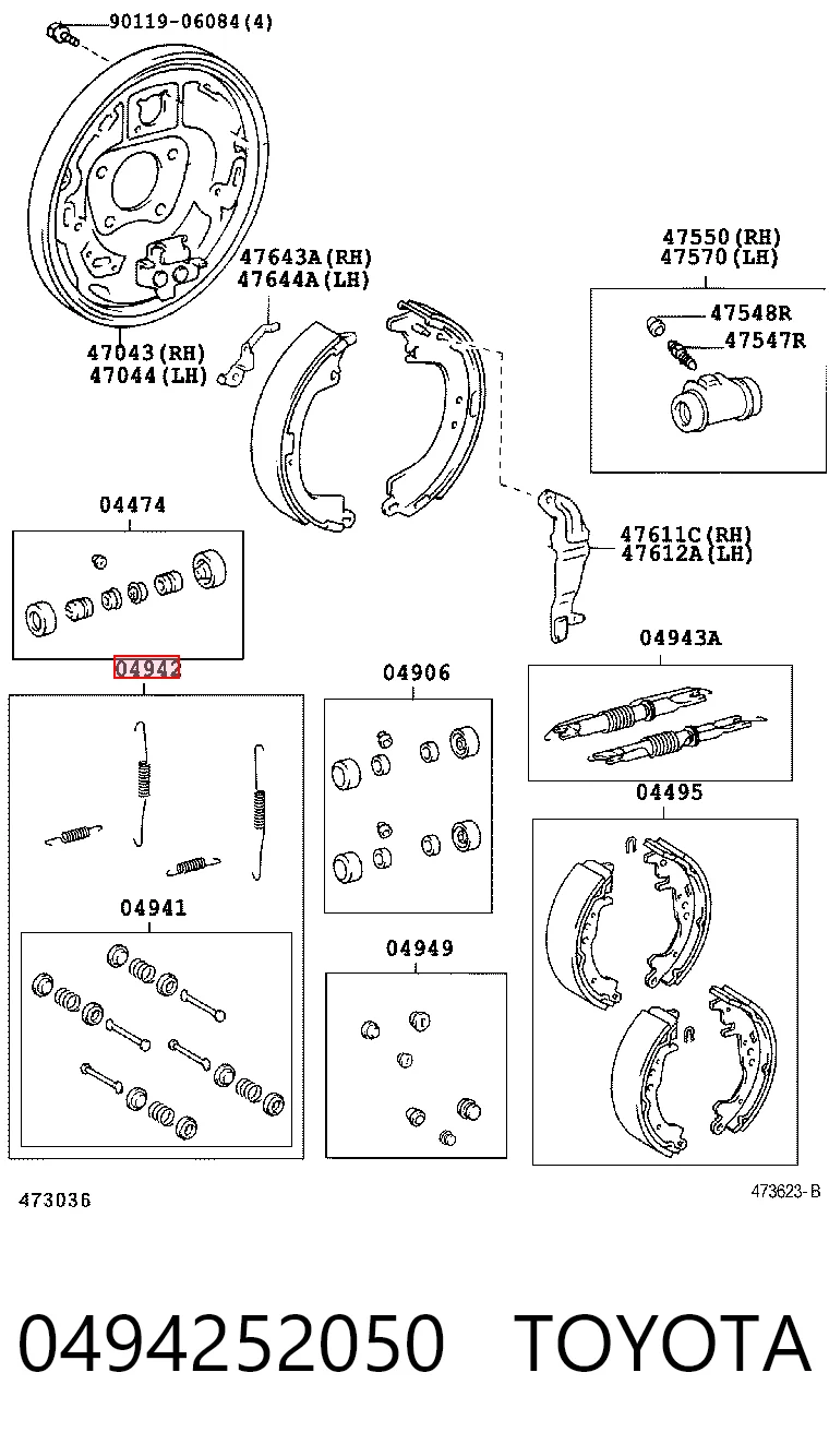 Comprar Kit de montaje de zapatas de freno traseras Toyota Yaris  P13