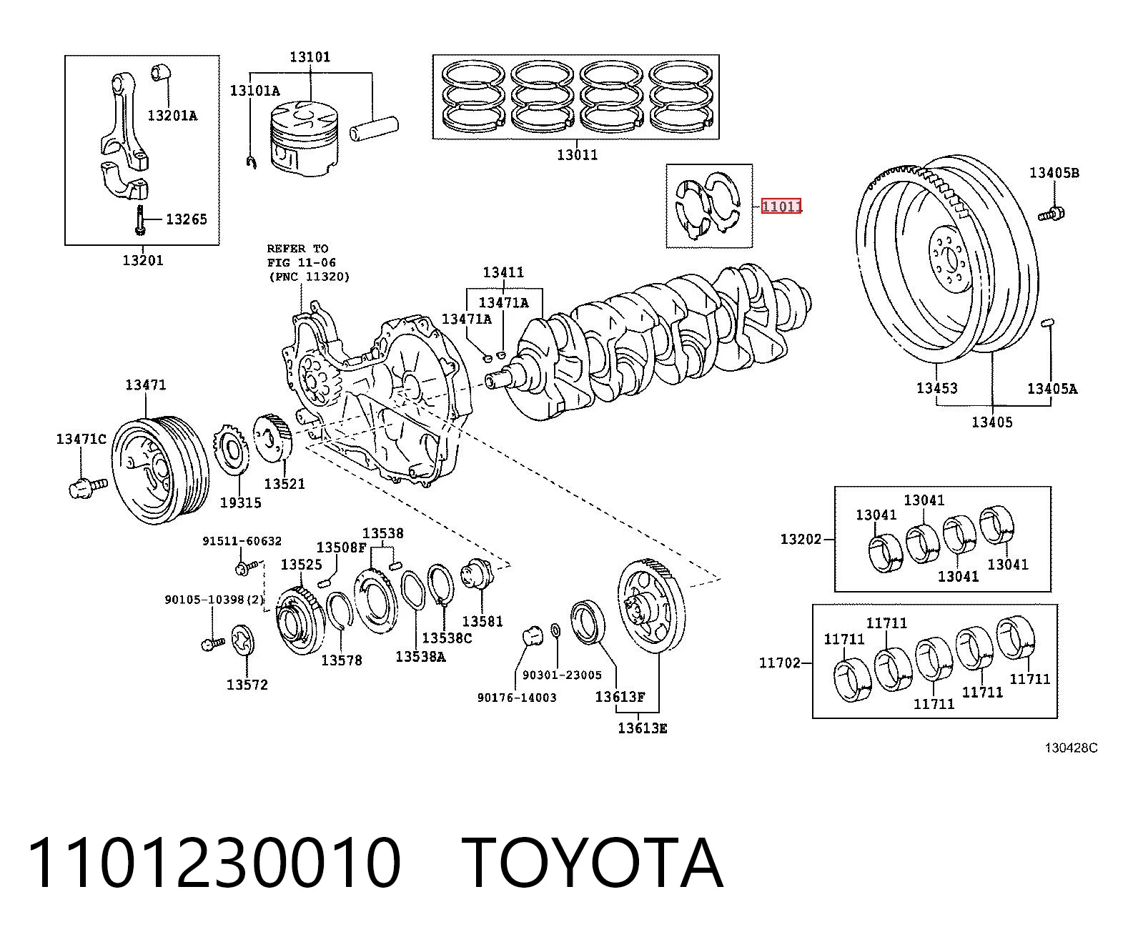 1101230010 Toyota