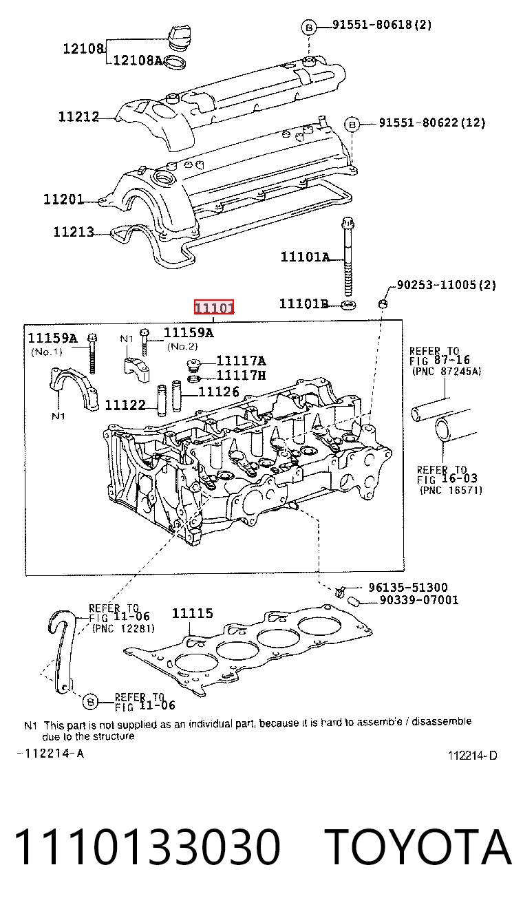 Culata para Toyota Yaris P10