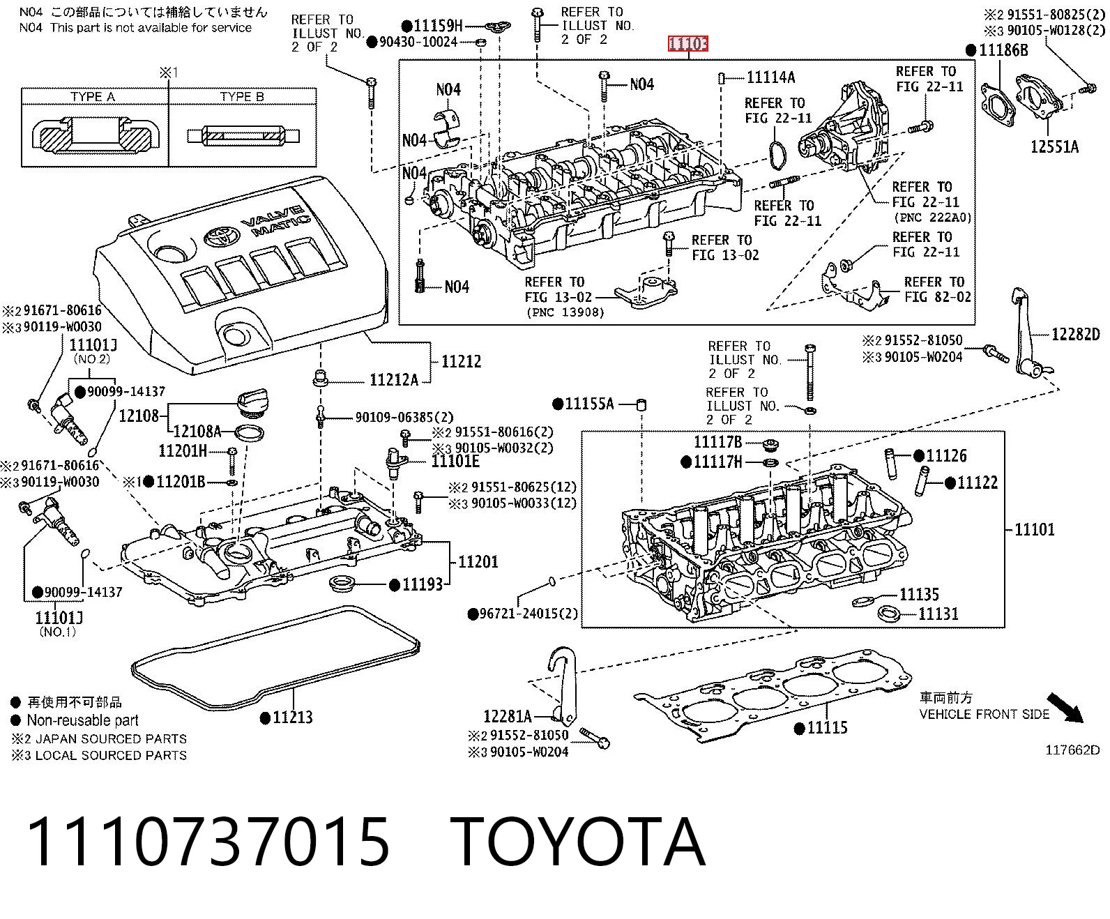 Comprar Bancada del árbol de levas Toyota RAV4 III A3