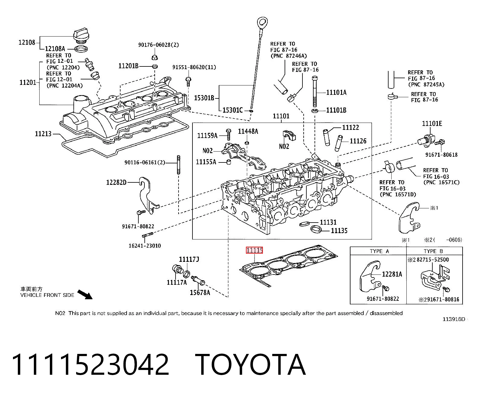 Comprar Junta de culata Toyota Yaris  P10