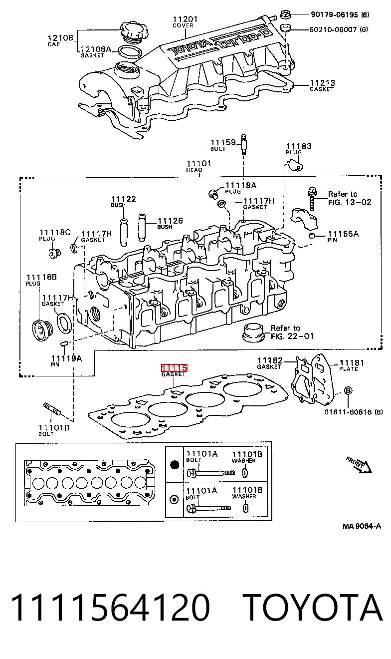 1111564120 Toyota Empaquetadura de culata