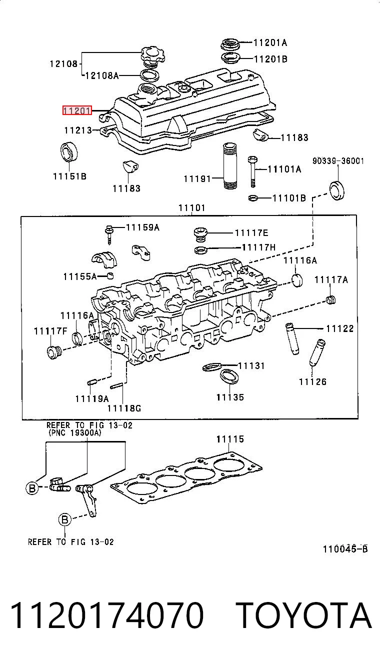 Comprar Tapa de balancines Toyota RAV4 I SXA 10 a bajo precio