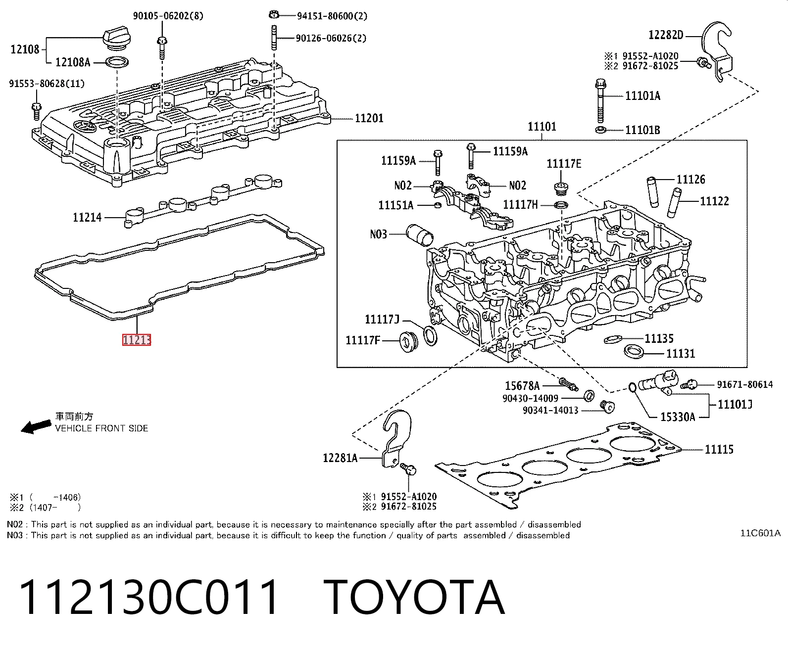 112130C011 Toyota Junta de balancínes