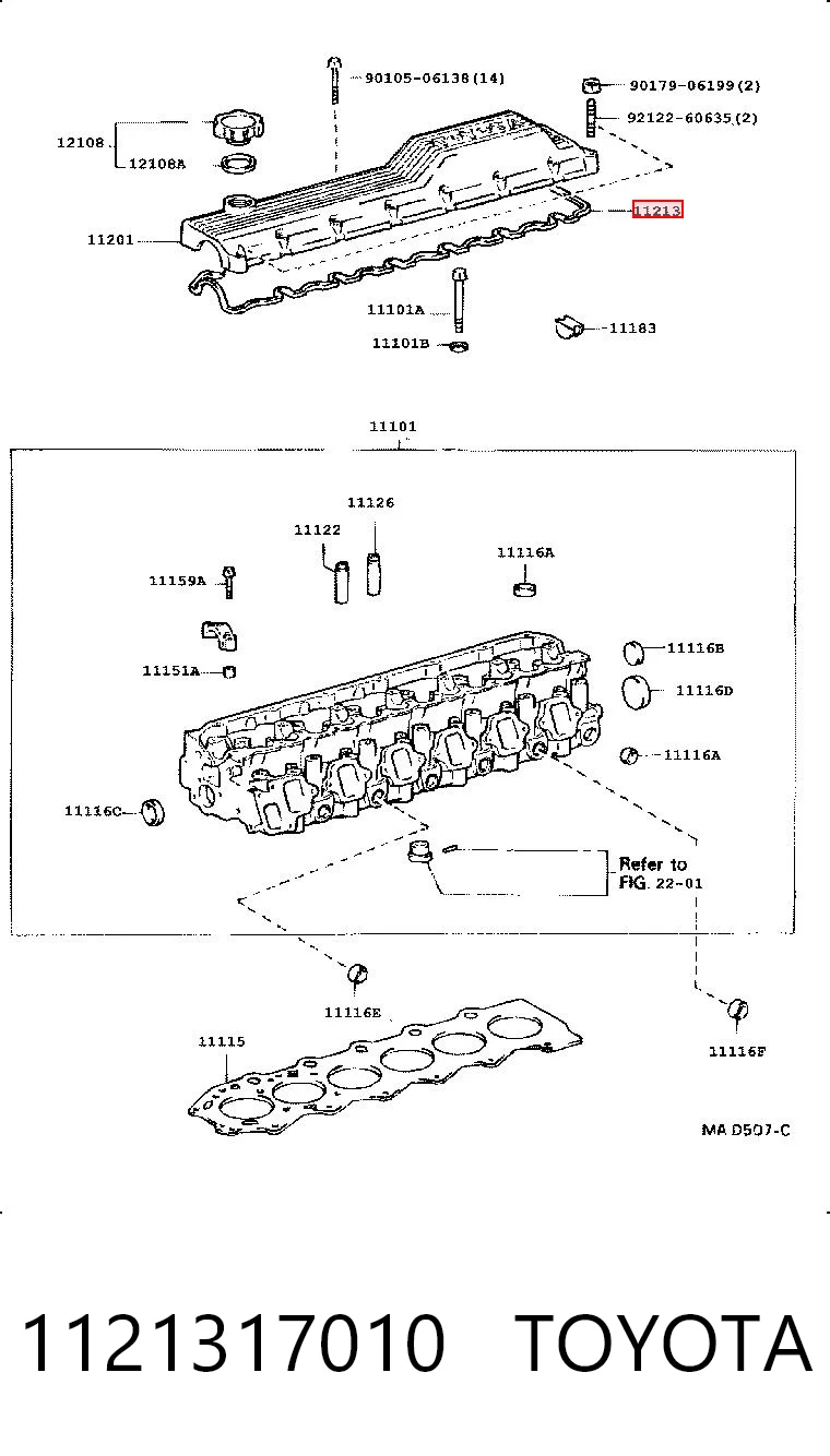 Junta tapa de balancines Toyota Land Cruiser  (J8)
