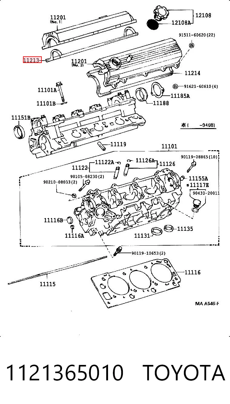 1121365010 Toyota Junta de balancínes