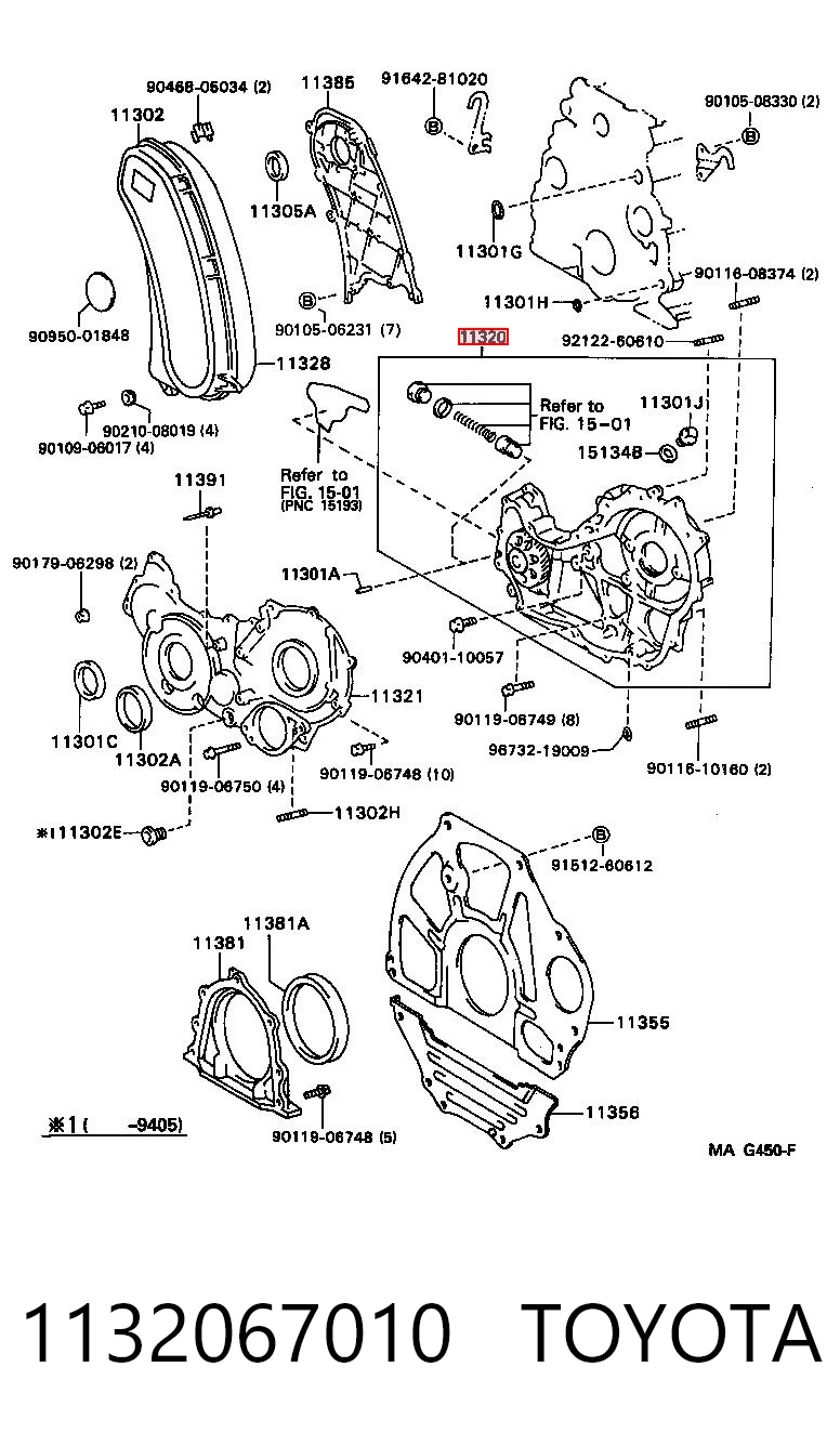 1132067010 Toyota Bomba de aceite