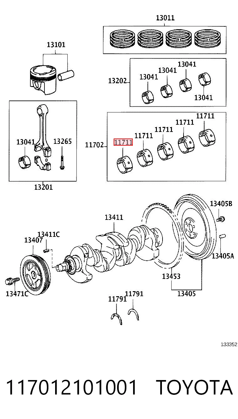 117012101001 Toyota