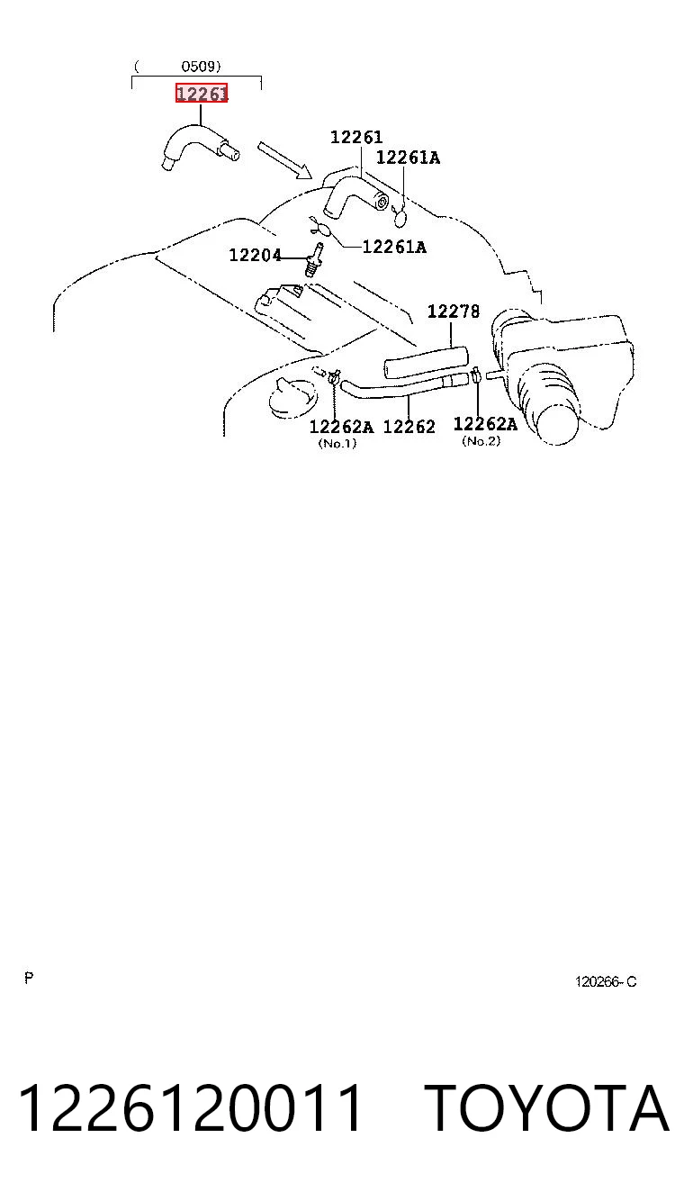 Comprar Tubo de ventilación del cárter Toyota Camry IV V20