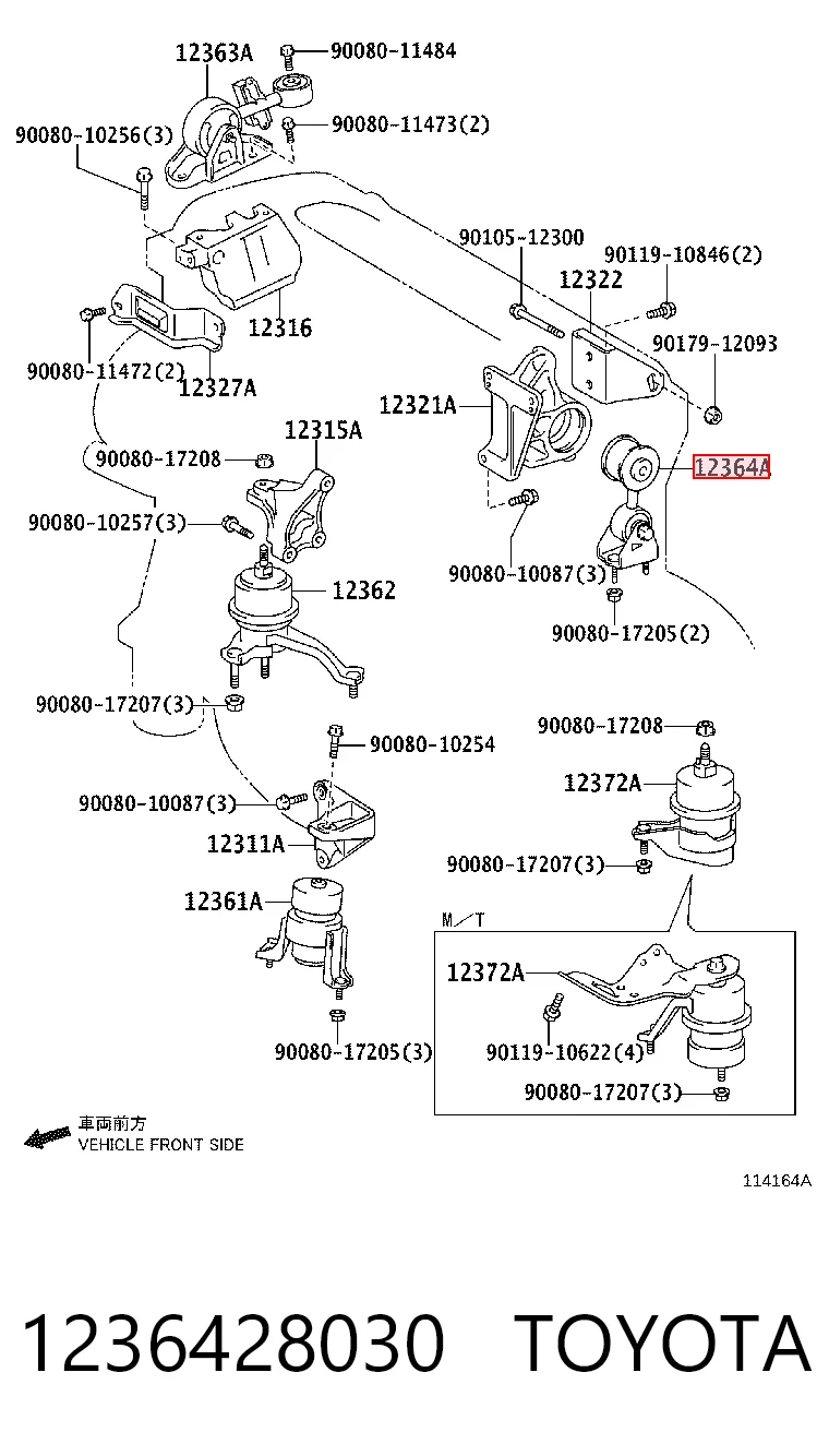1236428030 Toyota Taco de motor