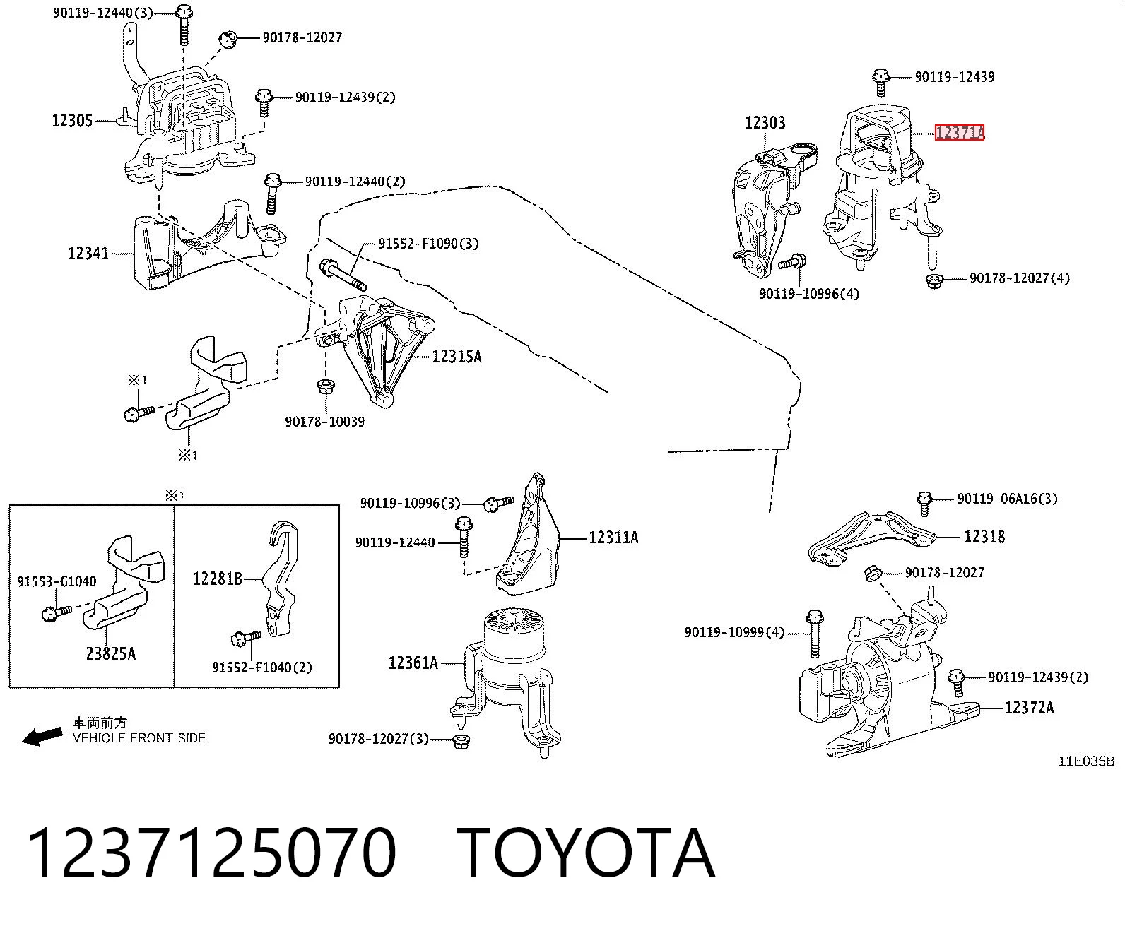 1237125070 Toyota Taco de motor