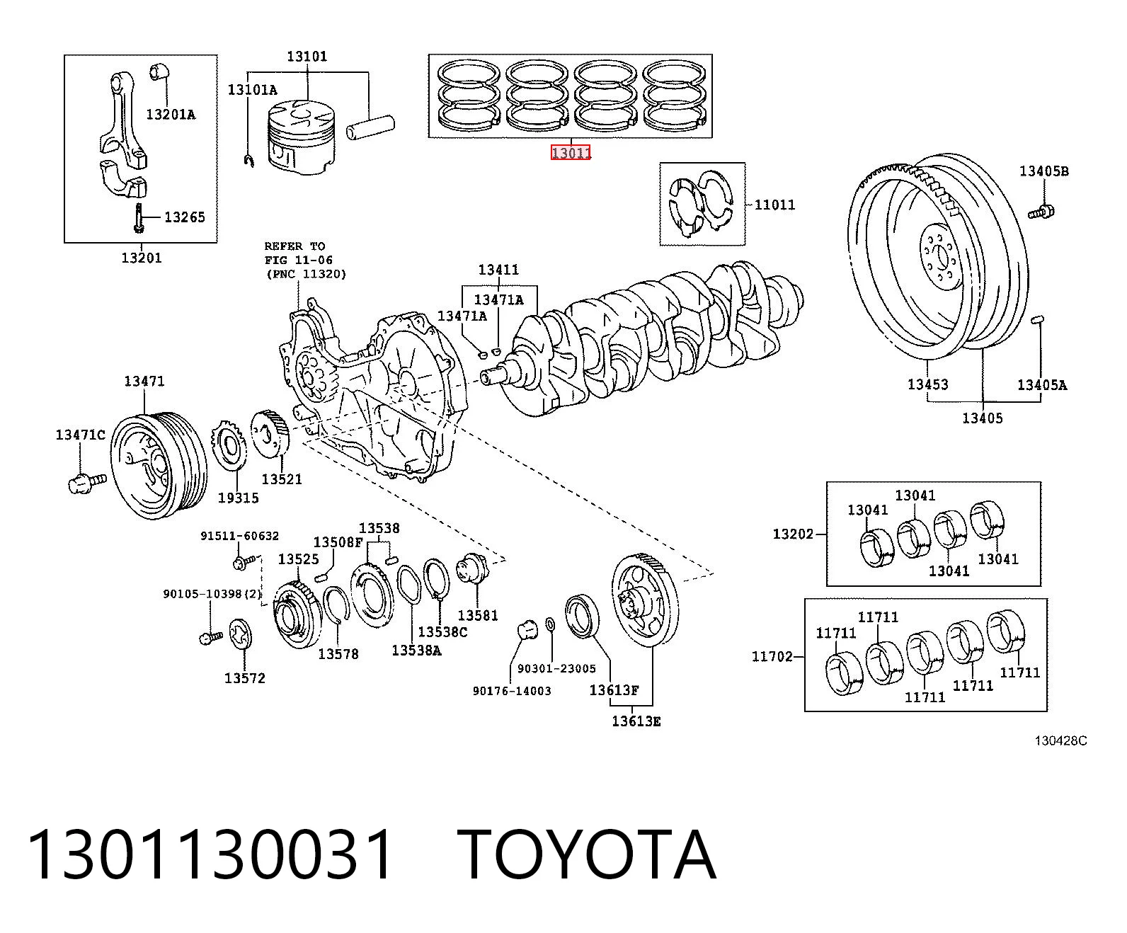 1301130031 Toyota