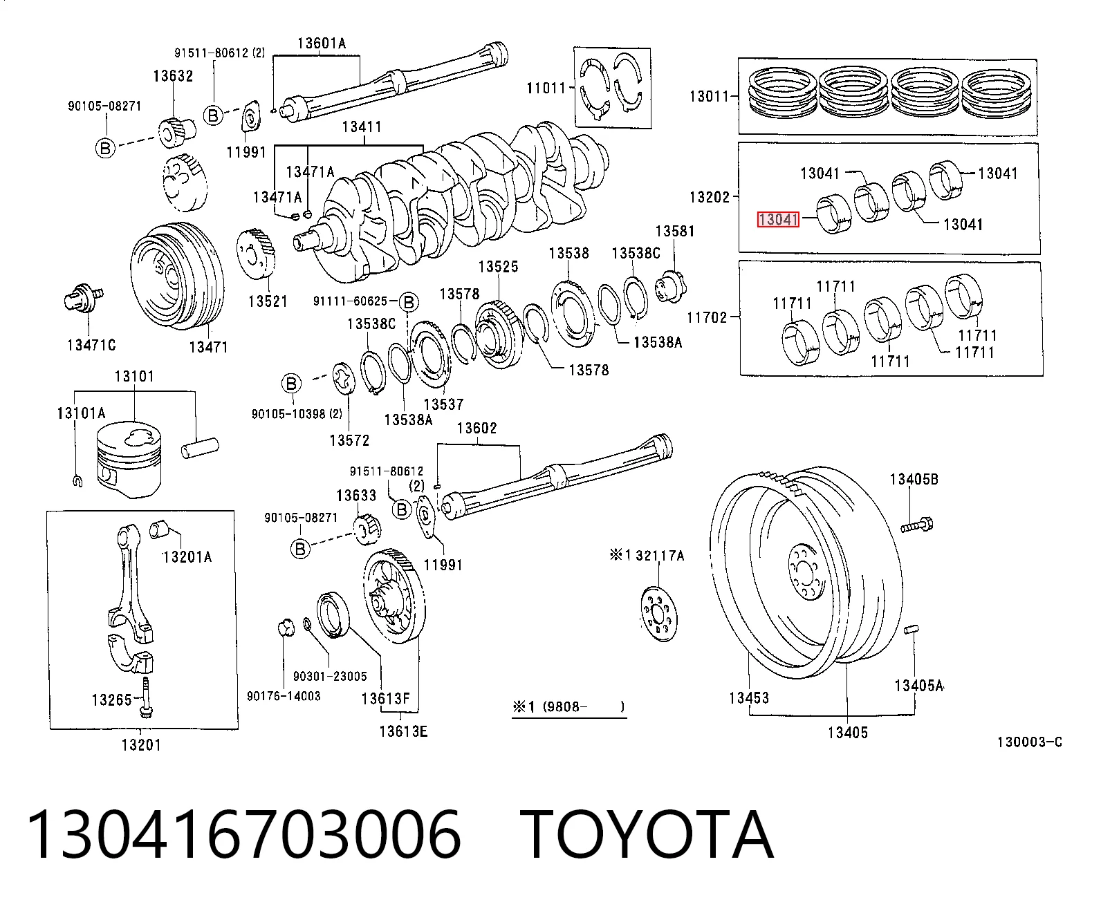 130416703006 Toyota
