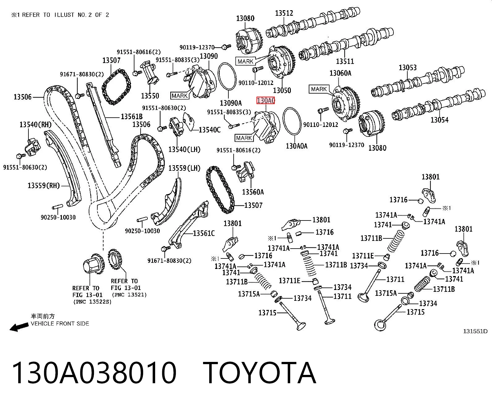 130A038010 Toyota