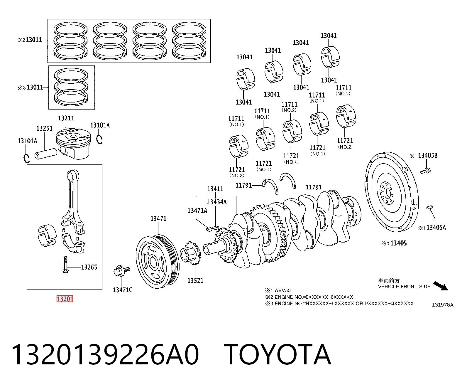 1320139226A0 Toyota Biela