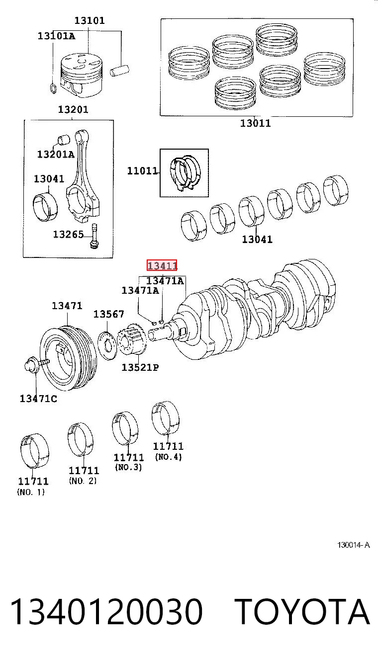 Comprar Cigüeñal Lexus RX  MCU15 a bajo precio