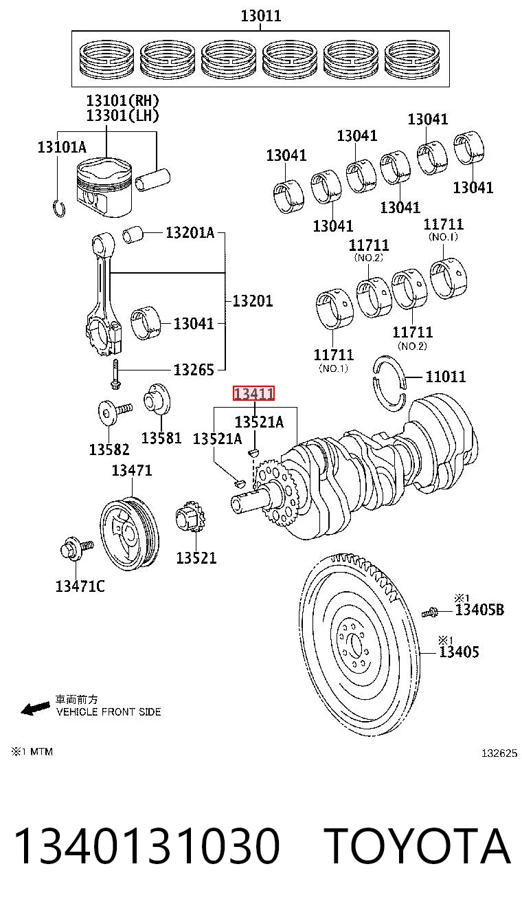 Comprar Cigüeñal Lexus IS E2 a bajo precio