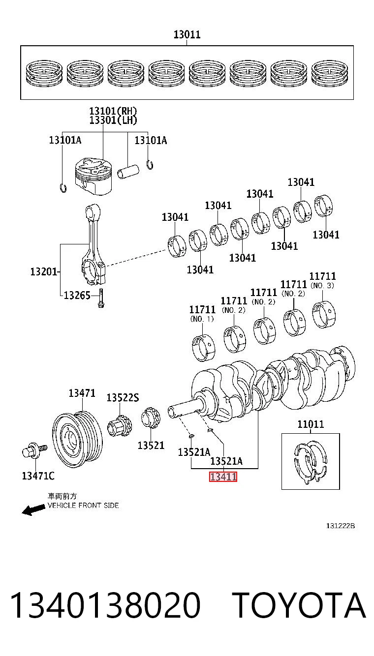 Comprar Cigüeñal Lexus LS  USF4 a bajo precio
