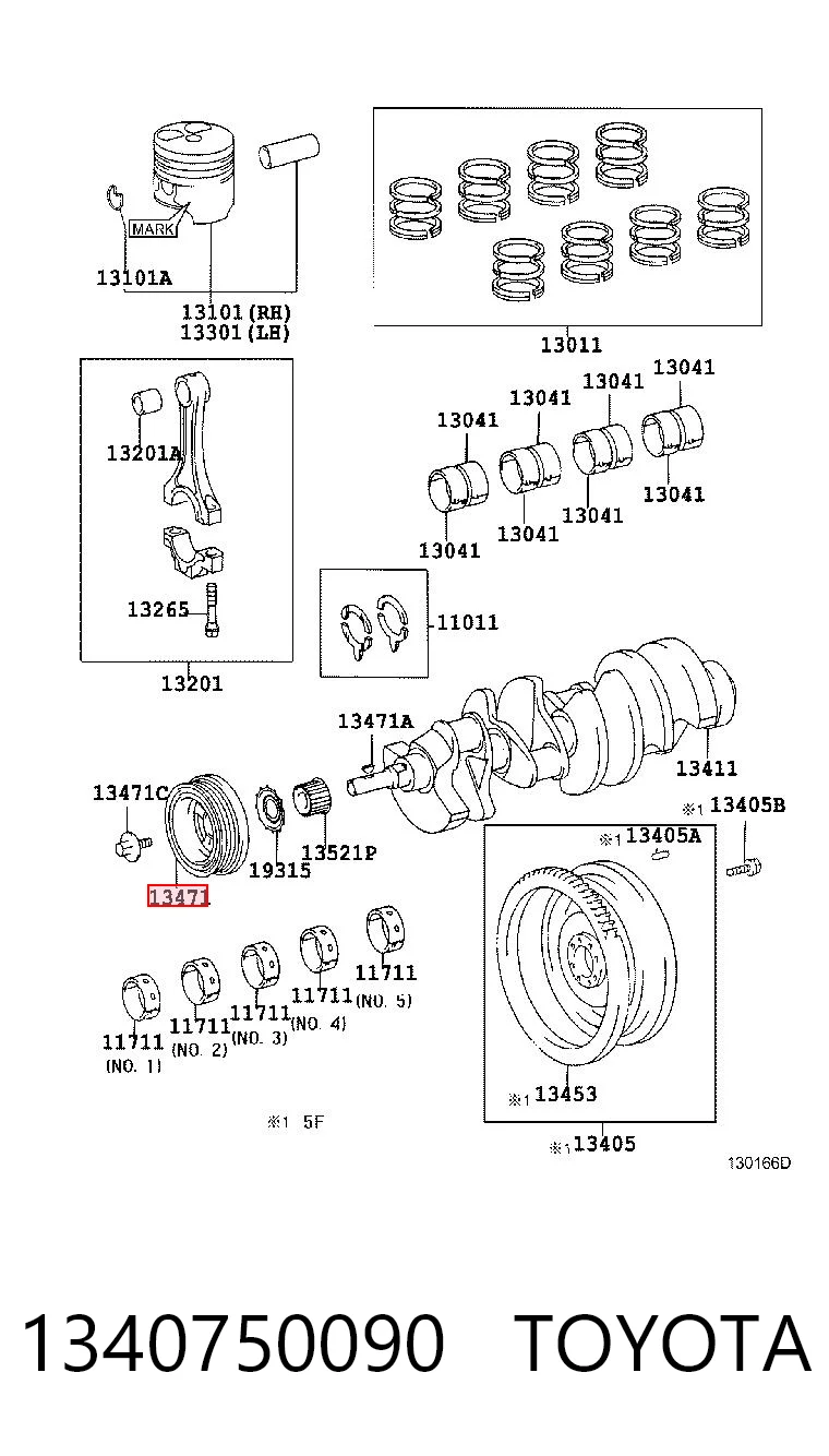 1340750090 Toyota Dámper