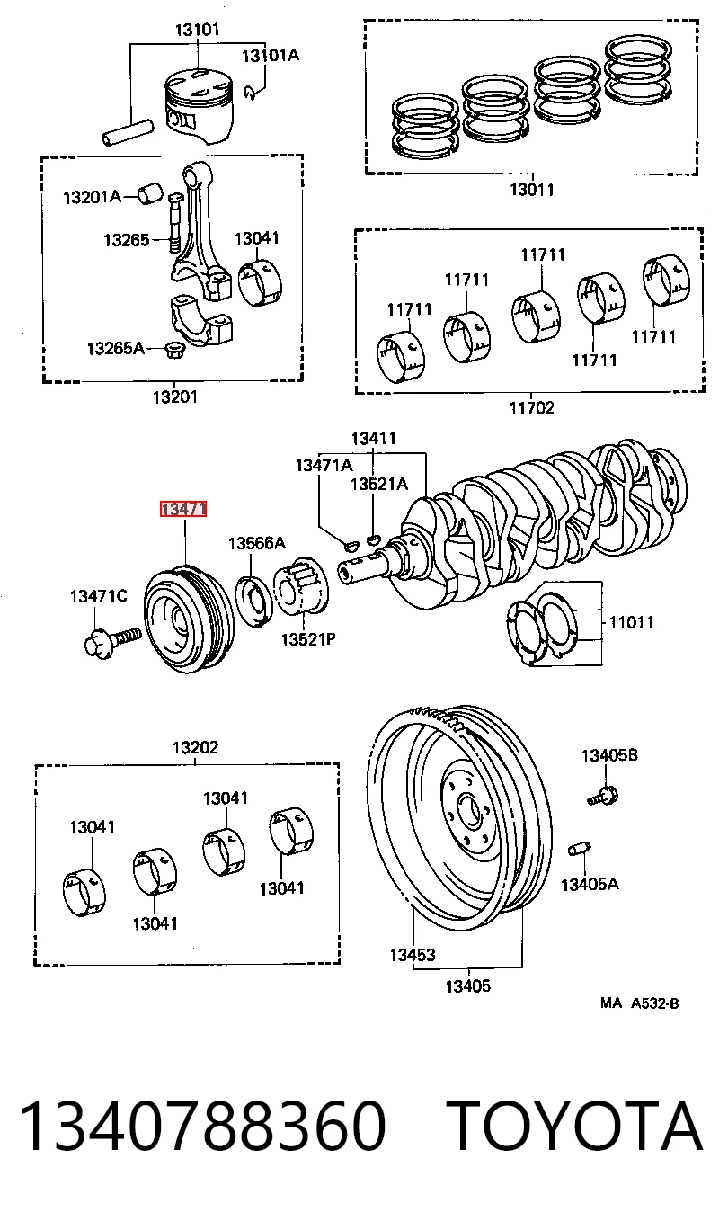 Comprar Polea del cigüeñal Toyota Celica T16 a bajo precio