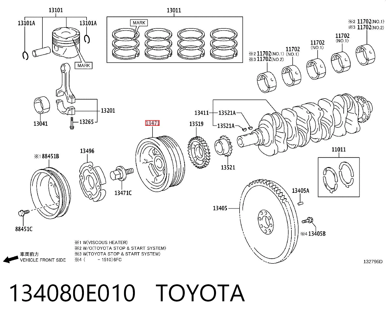 Dámper para Toyota Hilux  GUN12, GUN13
