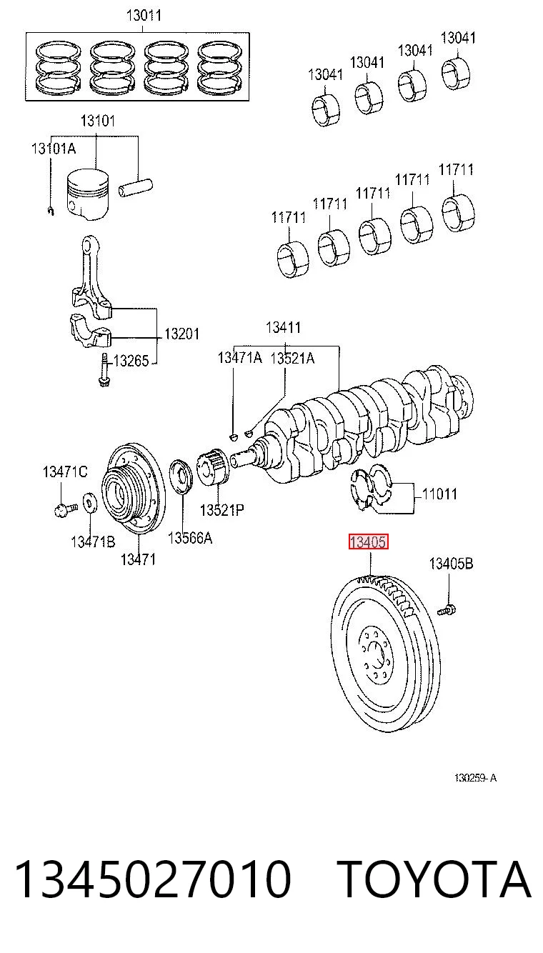 Volante de motor para Toyota RAV4 II XA2